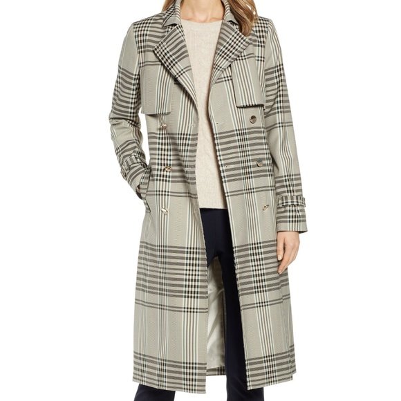 Ted Baker London Buckle Cuff Check Trench Coat - Picture 2 of 8